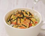 トマ玉コーン茶づけ作り方6写真