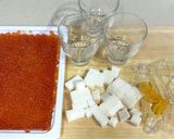 ゆず香る♪イクラと長芋のカクテル作り方1写真