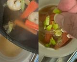 簡単！冷凍エビで春野菜のスープ♪作り方6写真