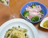 旨味凝縮！牡蠣としめじのバター醤油パスタ作り方16写真