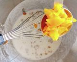 米粉チヂミ★大葉★納豆★たくあん入り作り方3写真