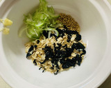 オートミールとわかめのスープ(中華風)作り方1写真