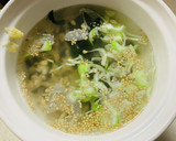 オートミールとわかめのスープ(中華風)作り方2写真