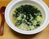 オートミールとわかめのスープ(中華風)作り方3写真