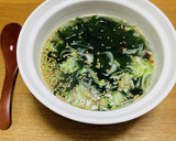 オートミールとわかめのスープ(中華風)作り方3写真