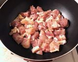 もも肉と長ネギの生姜焼き風丼作り方1写真