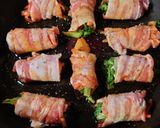 ヨウサマの減塩豚ばらとニラ巻き焼き作り方4写真
