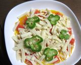 かにかまのチーズ焼きを春色に～作り方3写真