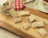 材料3つ★ゴマのポリポリクッキー作り方6写真