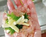 お弁当★とろ～り大葉チーズinハンバーグ作り方7写真