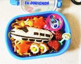 男の子キャラ弁♪かんたん新幹線♪はやぶさ作り方6写真