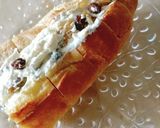 お花見ラム酒♡ラムレーズンチーズフランス作り方6写真
