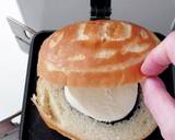 10円パン。チーズあんパンホットサンド作り方4写真