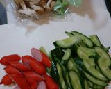 簡単！美味♪ウインナーきゅうりしめじ炒め作り方1写真