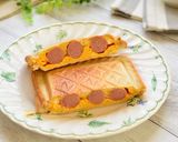 卵ウインナーのホットサンド♬作り方10写真