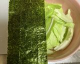 液みそでキャベツと海苔の超簡単サラダ作り方2写真