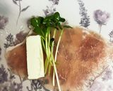 生ハム巻き♪かいわれとクリームチーズ作り方3写真