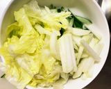 隙間埋めカニカマきな粉ごまポン味彩サラダ作り方1写真