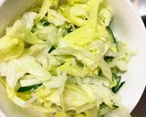 隙間埋めカニカマきな粉ごまポン味彩サラダ作り方2写真