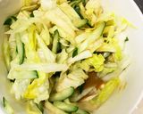 隙間埋めカニカマきな粉ごまポン味彩サラダ作り方6写真