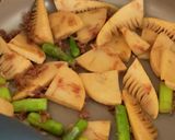 筍とアスパラの土佐炒め 下茹で不要♪作り方4写真