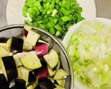 韓国風なすご飯作り方1写真