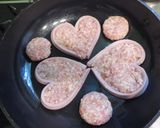 ハートのハンバーグは魚ぎょぎょ！作り方3写真