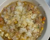 全てレンジ洋風梅味噌クリーム味炒飯弁当作り方8写真