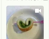 ダブルハート型お弁当おかず作り方5写真