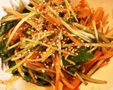 三つ葉とにんじん中華風和え物作り方2写真