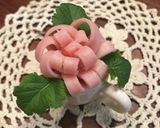 ミルクピッチャーにハムのお花を♪作り方8写真