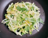 菜の花とじゃがいものガレット風お好み焼き作り方4写真