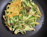 菜の花とじゃがいものガレット風お好み焼き作り方5写真