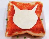 ピカチュウ チーズトースト作り方3写真