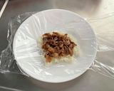 生姜焼きガーリックバターライスおにぎり作り方14写真