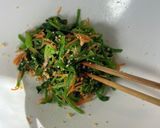 ほうれん草と人参のピーナッツ和え　常備菜作り方8写真