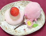 子どもと作る甘〜い皮の春色いちご大福作り方15写真