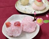 子どもと作る甘〜い皮の春色いちご大福作り方16写真