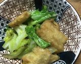 身体優しいキャベツと油揚げ炒め作り方4写真