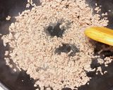 簡単！ニラとひき肉の卵炒め♪作り方2写真