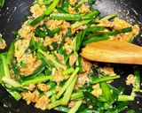 簡単！ニラとひき肉の卵炒め♪作り方5写真