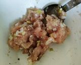いぶりがっこで☆コリコリつくねの大葉巻き作り方1写真