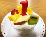 スマッシュケーキ(1歳誕生日ケーキ)作り方4写真