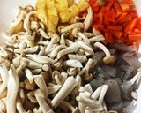 具だくさんお豆腐のくずし煮作り方1写真
