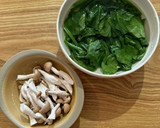 ほうれん草としめじのふわたま中華炒め作り方1写真