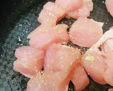 鶏肉のあっさり焼きうどん作り方1写真