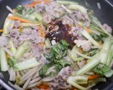 簡単！髪に栄養☆牛小松菜の中華炒め作り方3写真