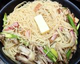 超簡単！アスパラとベーコンの春パスタ！作り方7写真