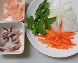 ごま油香るえびイカ美味しい米粉のチヂミ作り方2写真