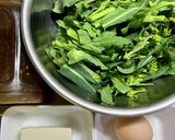 春色。菜の花のチャンプルー！焼肉のタレ。作り方1写真